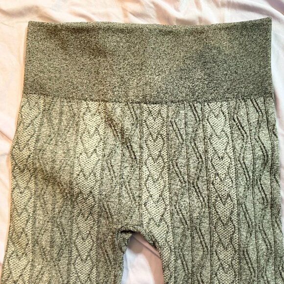 THREE pairs French Laundry brand Fleece-Lined Leggings (Blk, Brn, Gry) L/XL - Picture 4 of 13